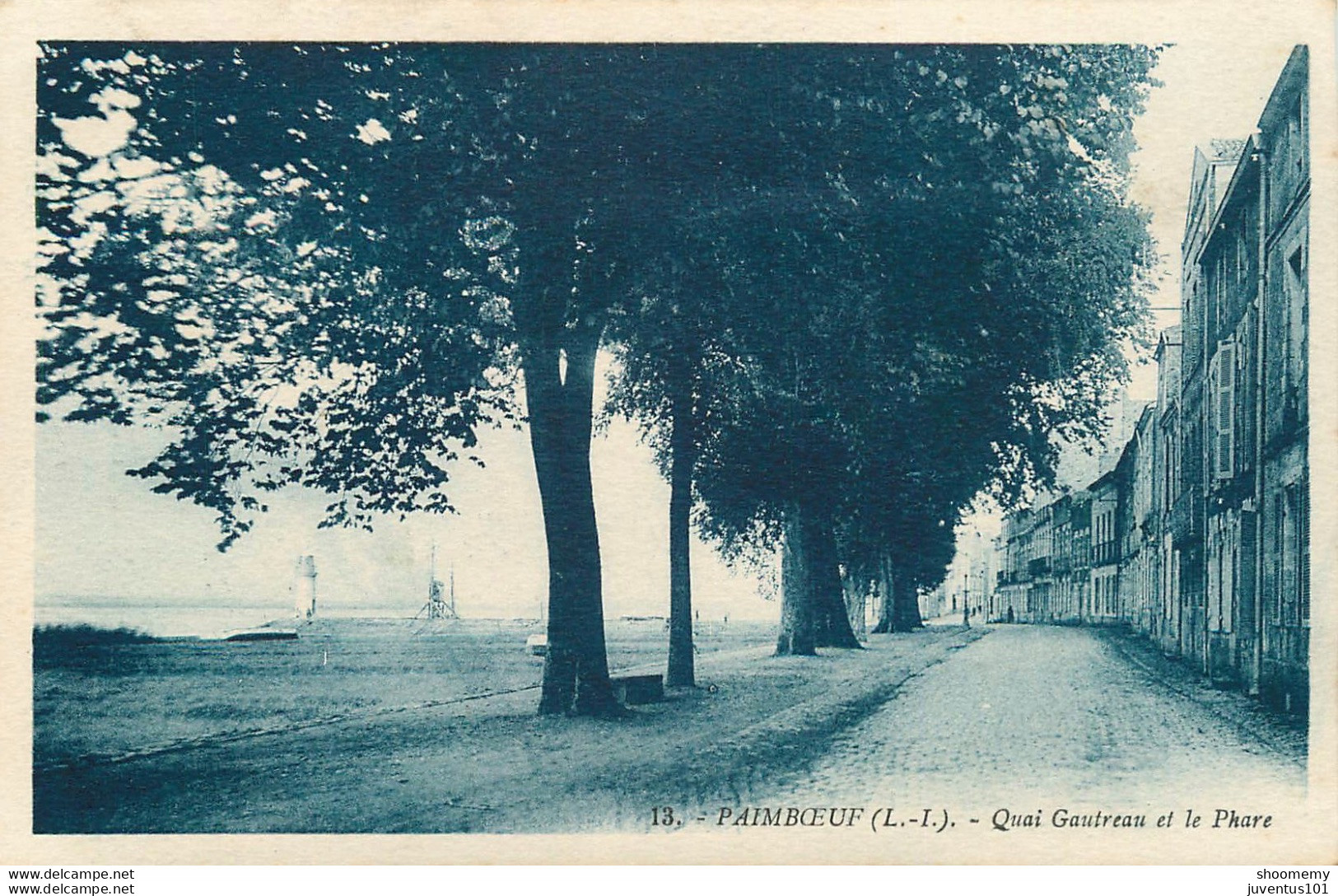 CPA Paimboeuf-Quai Gautreau Et Le Phare    L1473 - Paimboeuf