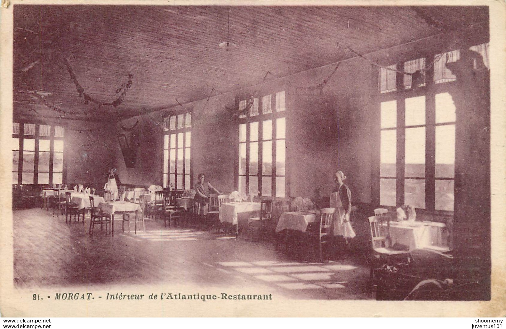 CPA Morgat-Intérieur De L'Atlantique Restaurant      L1465 - Morgat