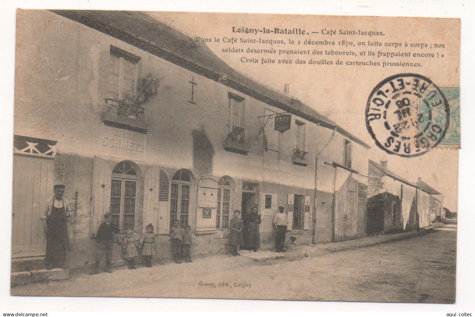 LOIGNY-LA-BATAILLE   28  CAFÉ SAINT-JACQUES - Loigny