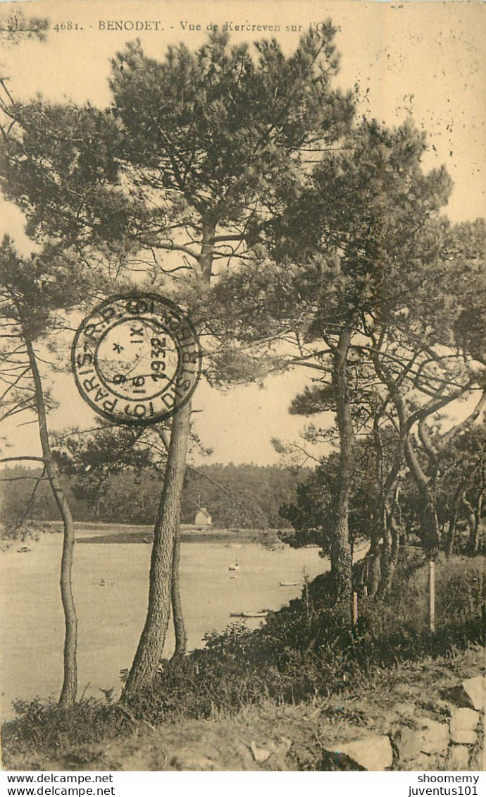 CPA Bénodet-Vue De Kercreven Sur L'Odet-Timbre      L1425 - Bénodet