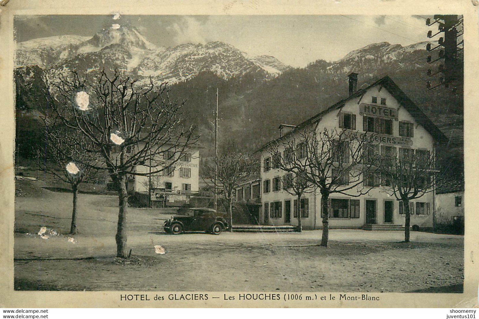CPA Hotel Des Glaciers-Les Mouches Et Le Mont Blanc      L1416 - Les Houches