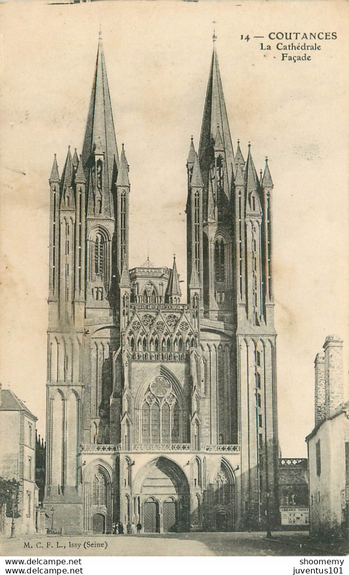 CPA Cathédrale De Coutances-Timbre     L1405 - Coutances