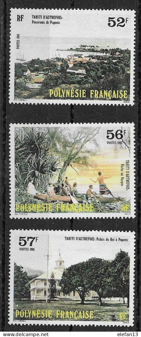 POLYNESIE N°299,300 Et 301 ** Neufs Sans Charnière Luxe MNH - Unused Stamps