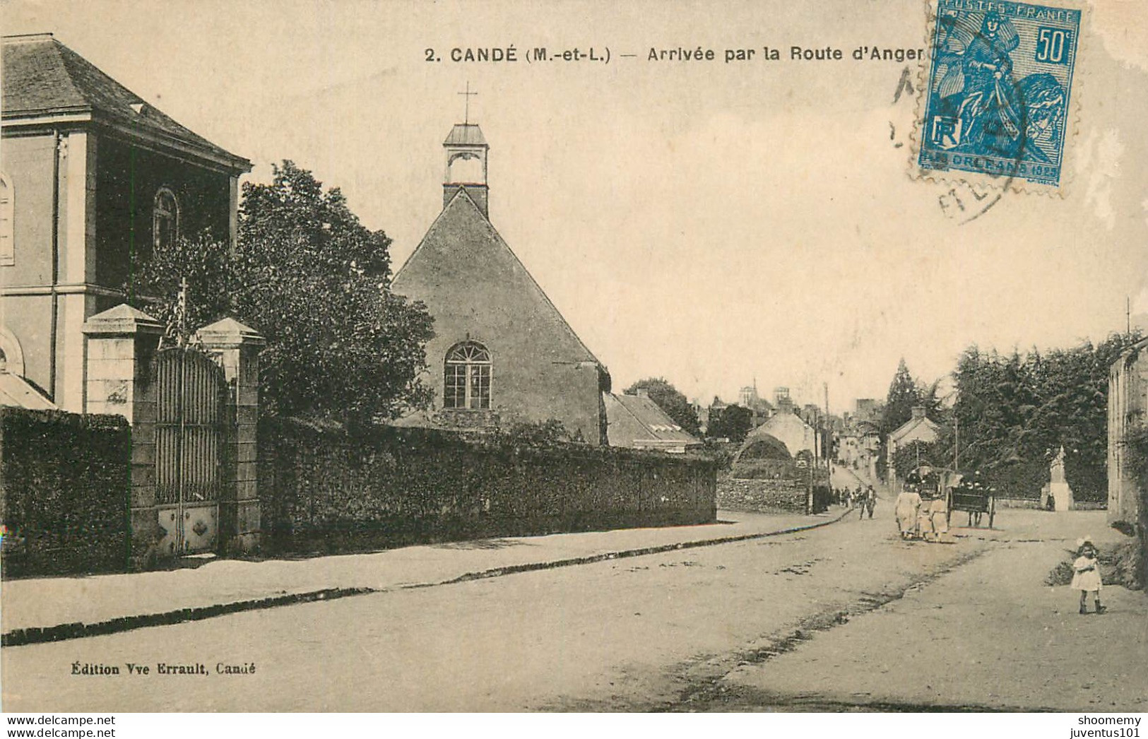CPA Candé-Arrivée Par La Route D'Angers-Timbre      L1542 - Altri & Non Classificati