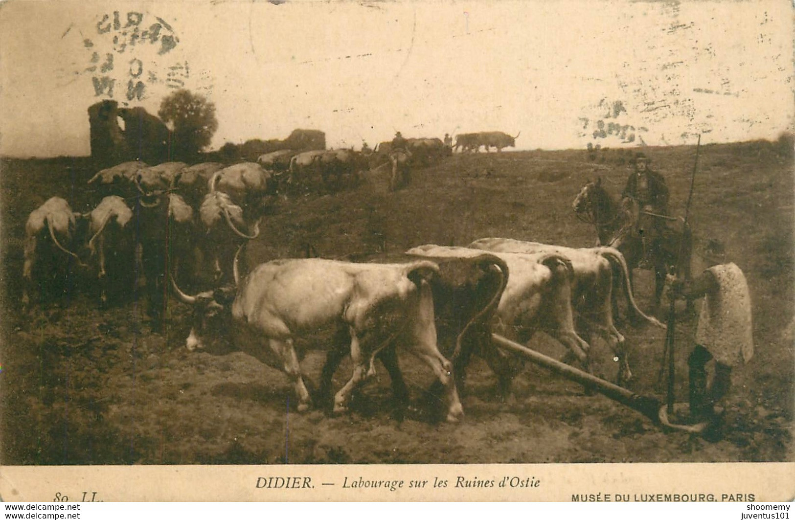 CPA Paris-Musée Du Luxembourg-Didier-Labourage Sur Les Ruines D'Ostie-Timbre      L1541 - Musées