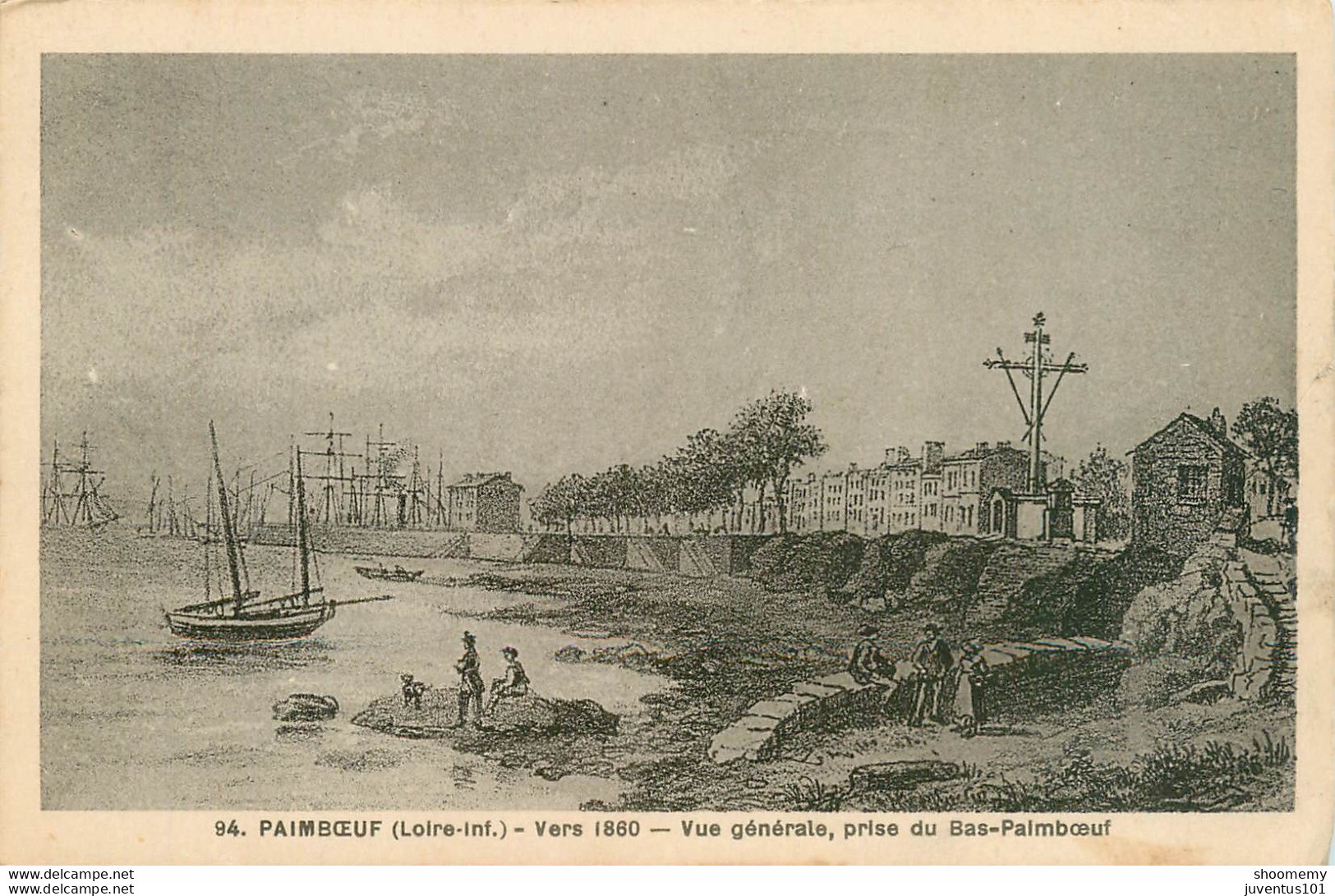 CPA Paimboeuf-Vers 188à-Vue Générale, Prise Du Bas Paimboeuf         L1512 - Paimboeuf