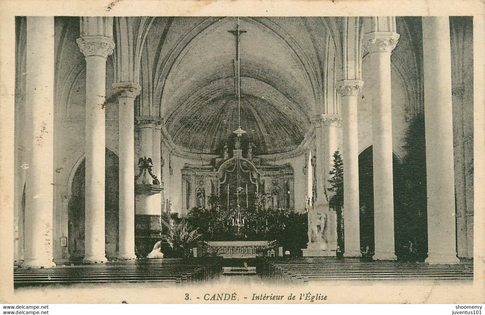 CPA Candé-Intérieur De L'église-Timbre         L1511 - Other & Unclassified