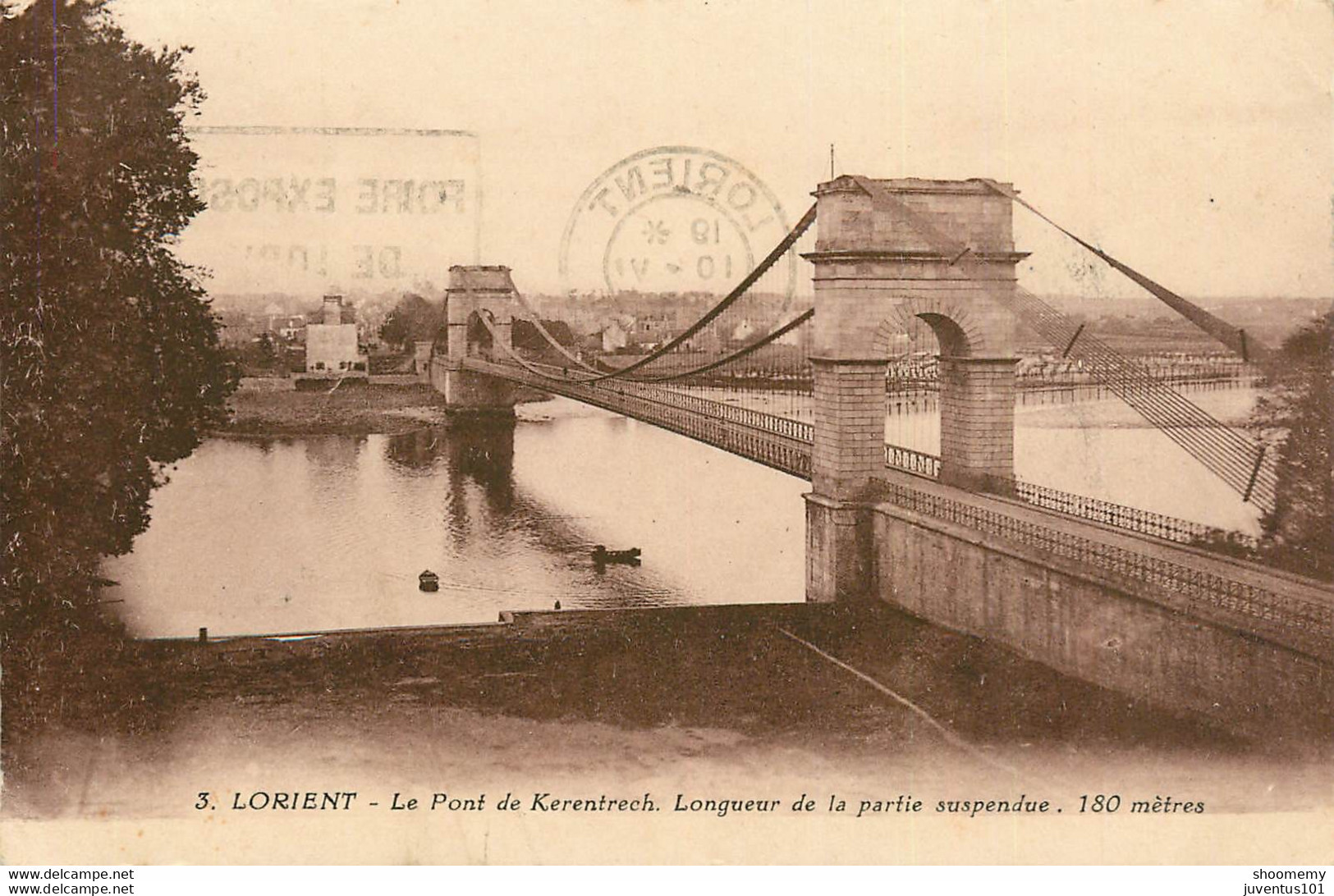 CPA Lorient-Le Pont De Kerentrech-3-timbre    L1638 - Lorient