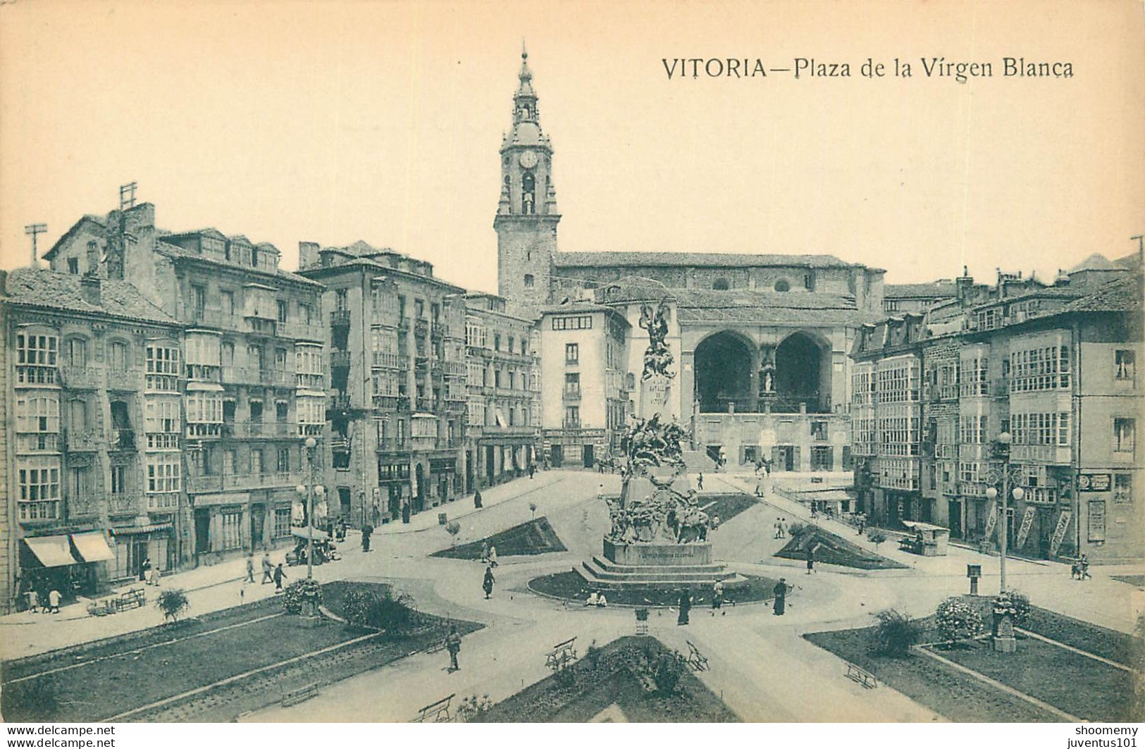 CPA Vitoria-Plaza De La Virgen Blanca       L1593 - Sonstige & Ohne Zuordnung