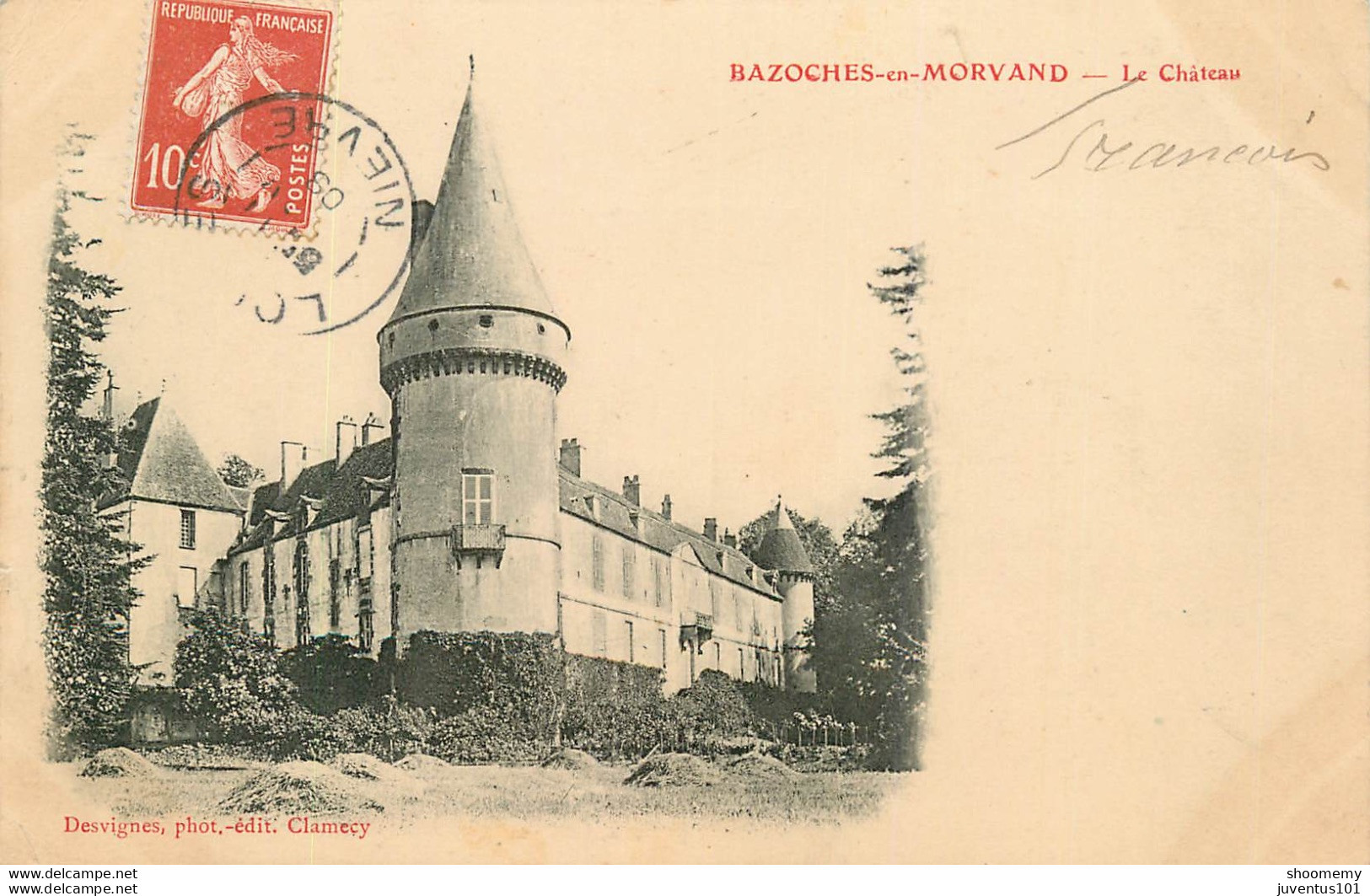 CPA Bazoches En Morvand-Le Château-Timbre     L1586 - Bazoches
