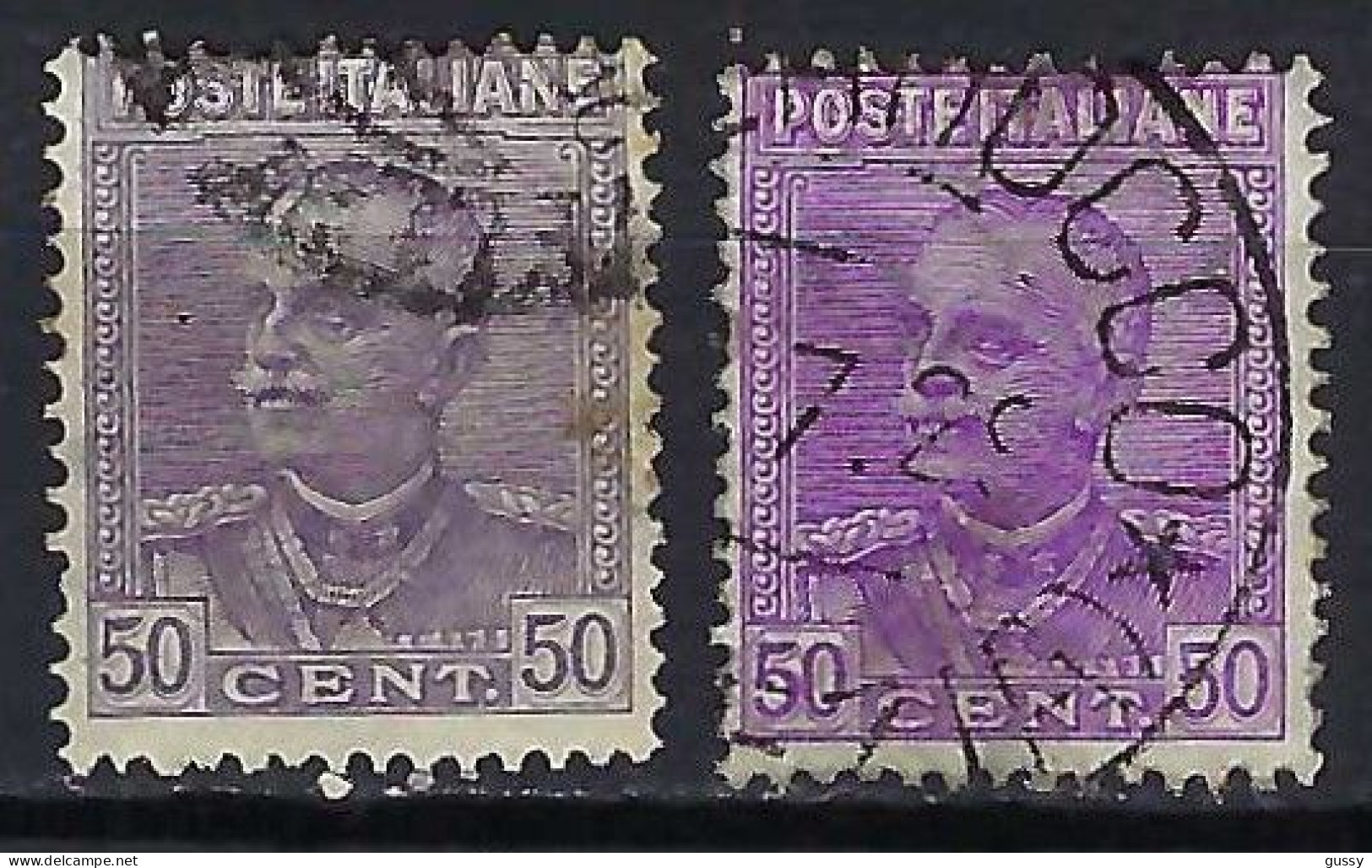 ITALIE Ca. 1927-29: 2x Le Y&T 207  Obl., 2 Nuances - Used