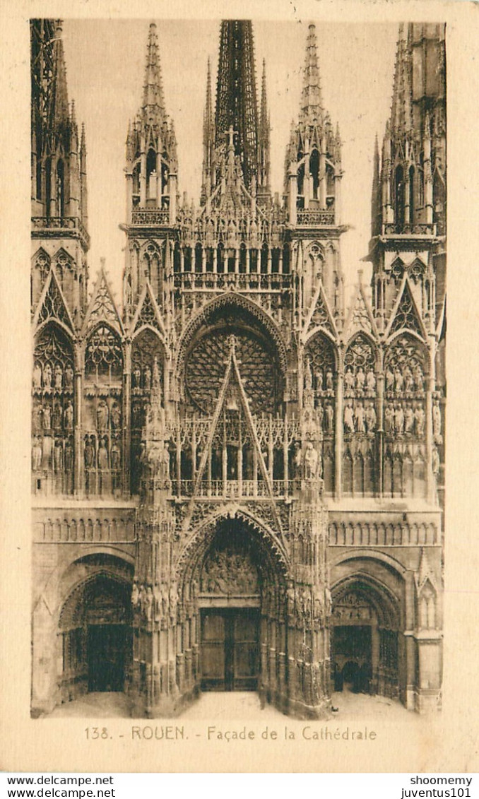 CPA Rouen-Façade De La Cathédrale    L1549 - Rouen