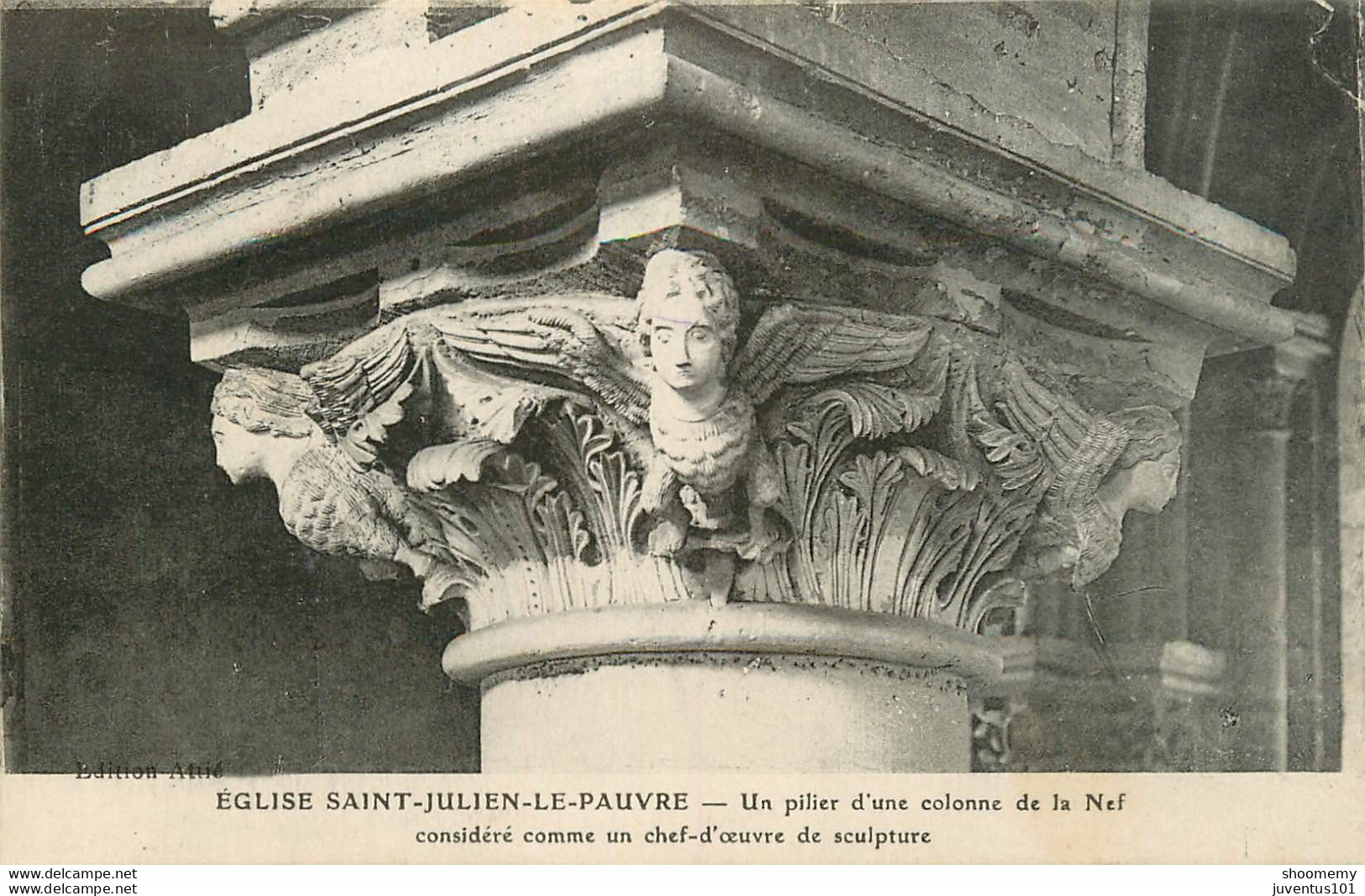 CPA Paris-Eglise Saint Julien Le Pauvre-Un Pilier D'une Colonne De La Nef      L1677 - Kerken