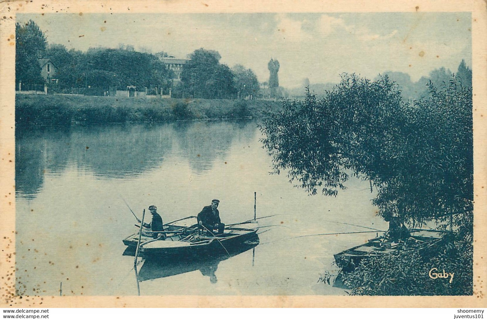 CPA Le Perreux-Pêcheurs-Quai De L'Argonne-36-Timbre      L1677 - Le Perreux Sur Marne