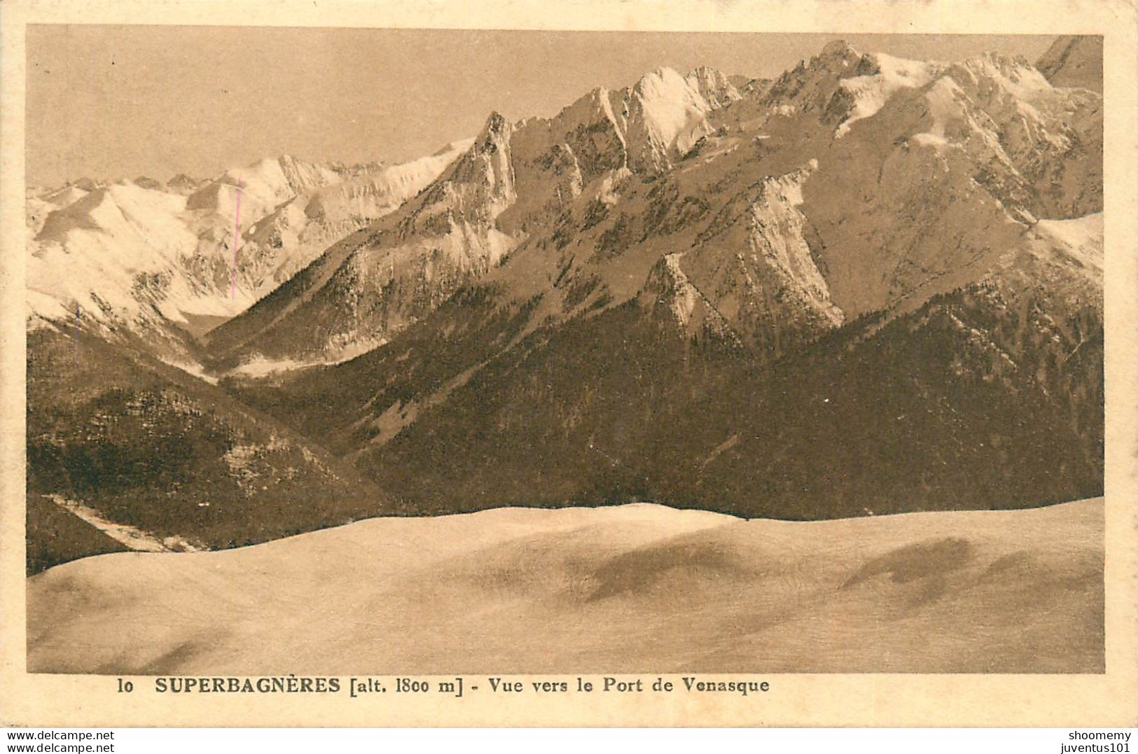 CPA Superbagnères-Vue Vers Le Port De Venasque-10-Timbre     L1674 - Superbagneres