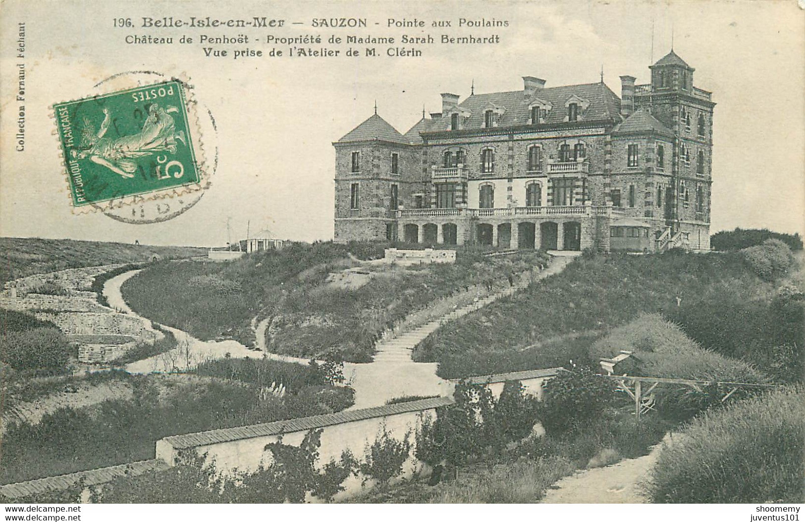 CPA Belle Ile En Mer-Sauzon-Pointe Aux Poulains-196-Timbre        L1667 - Belle Ile En Mer