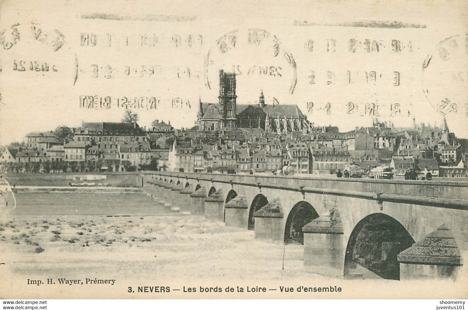 CPA Nevers-Les Bords De La Loire-Vue D'ensemble-3-Timbre        L1662 - Nevers