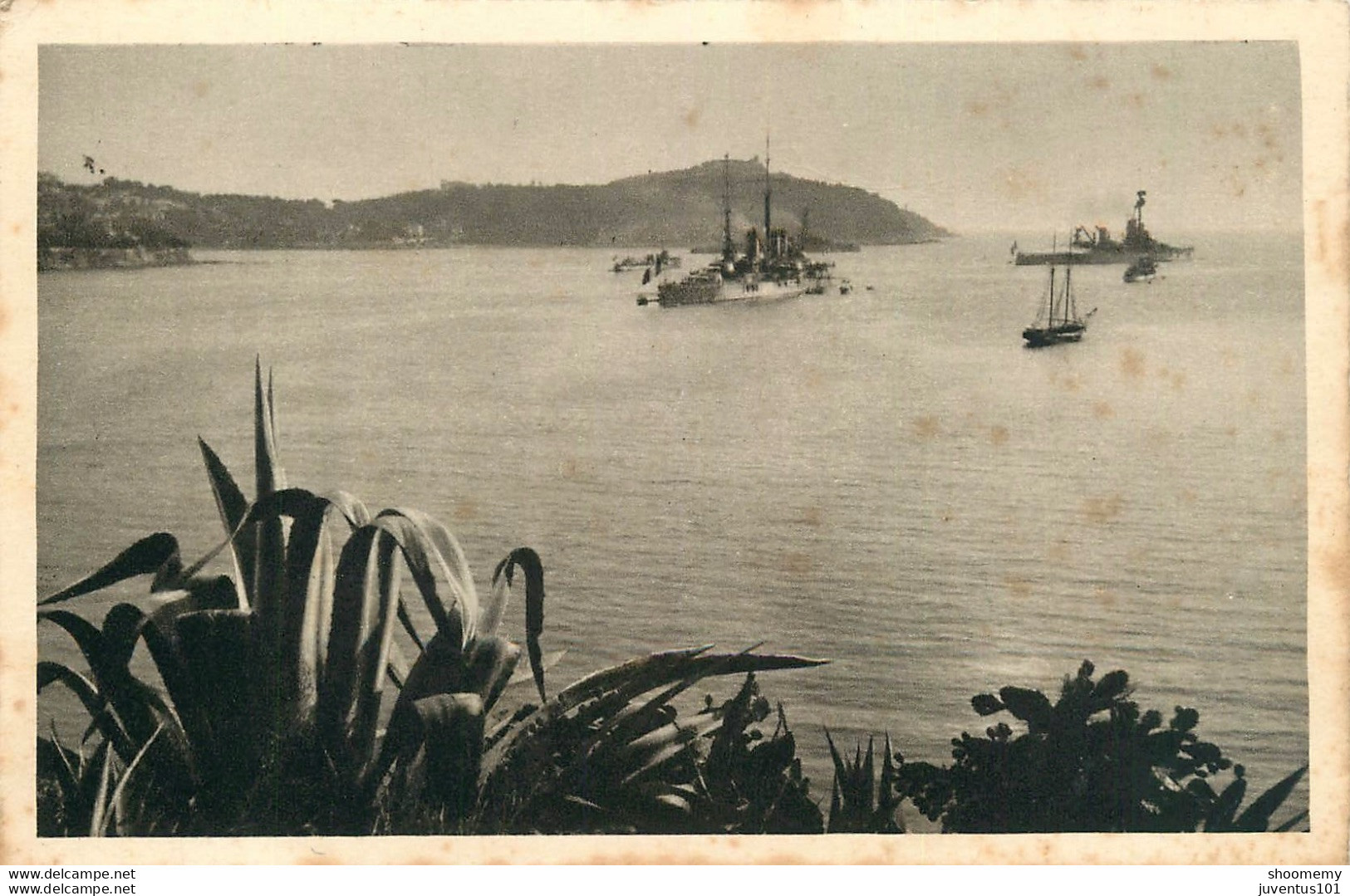 CPA Villefranche Sur Mer-La Rade, L'escadre Et Le Cap Ferrat-Timbre        L1657 - Villefranche-sur-Mer