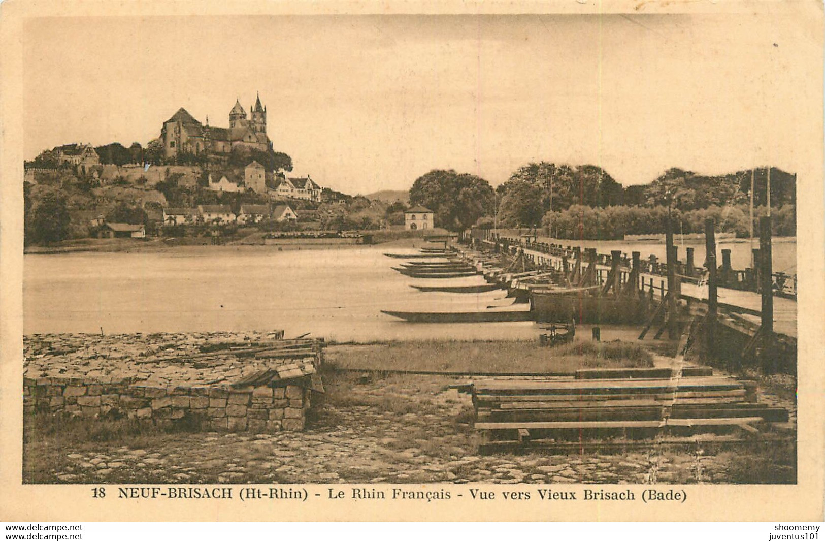 CPA Neuf Brisach-Le Rhin Français-Vue Vers Vieux Brisach        L1654 - Neuf Brisach