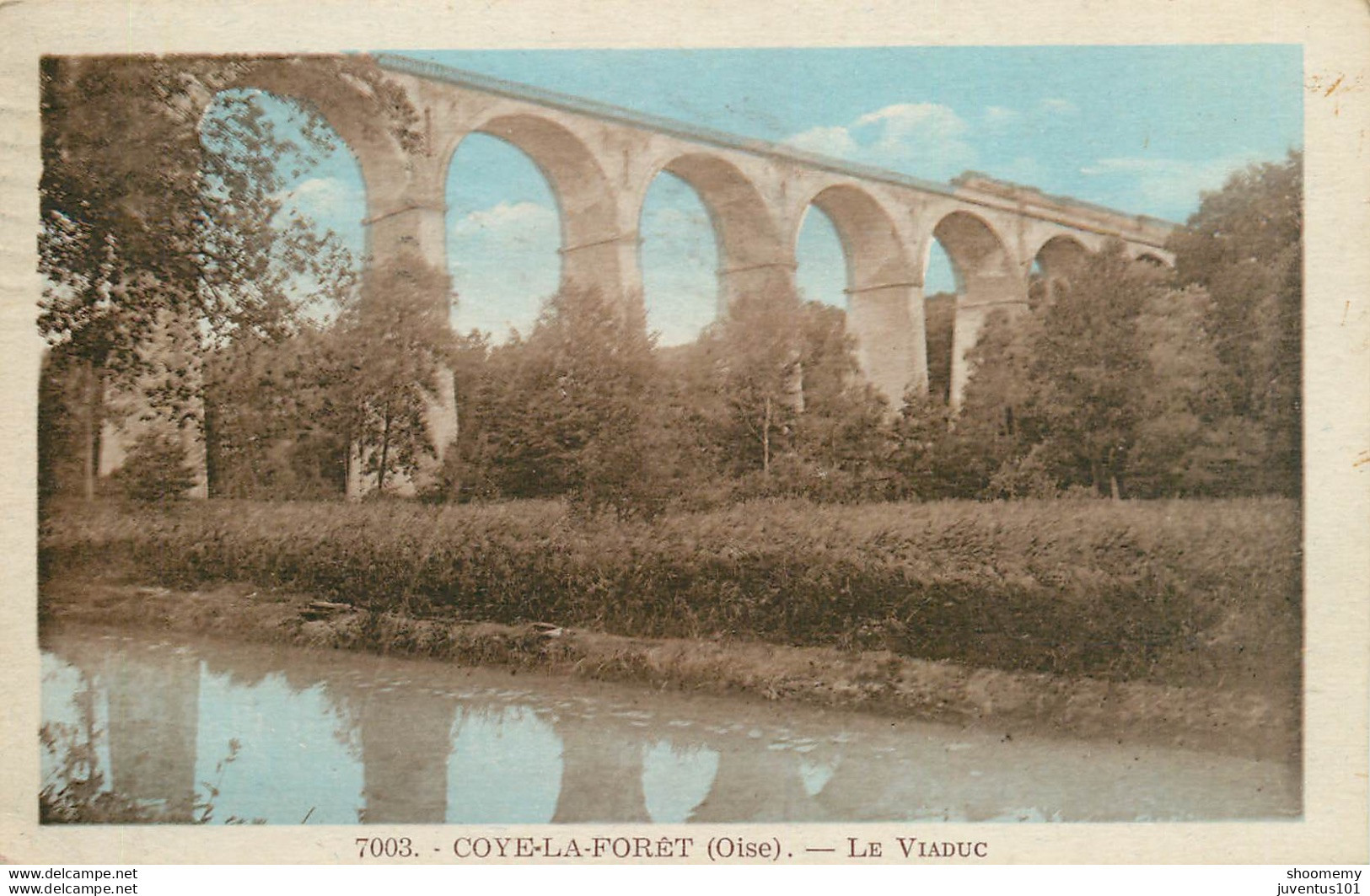 CPA Coye La Forêt-Le Viaduc-7003-Timbre       L1651 - Autres & Non Classés