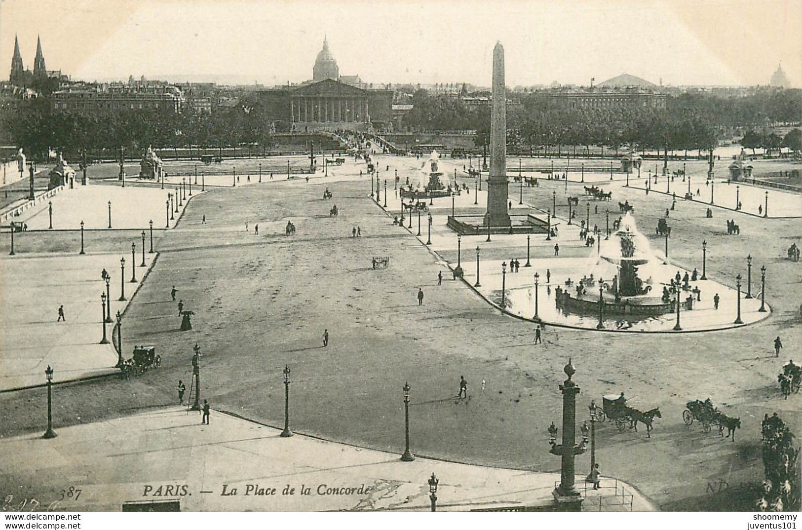 CPA Paris-Place De La Concorde-387-Timbre    L1652 - Squares