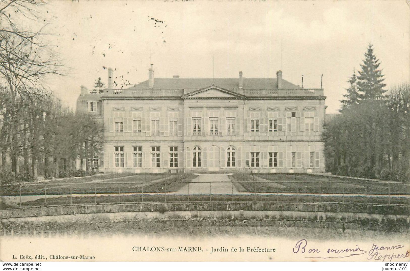 CPA Chalons Sur Marne-Jardin De La Préfecture-Timbre    L1652 - Châlons-sur-Marne