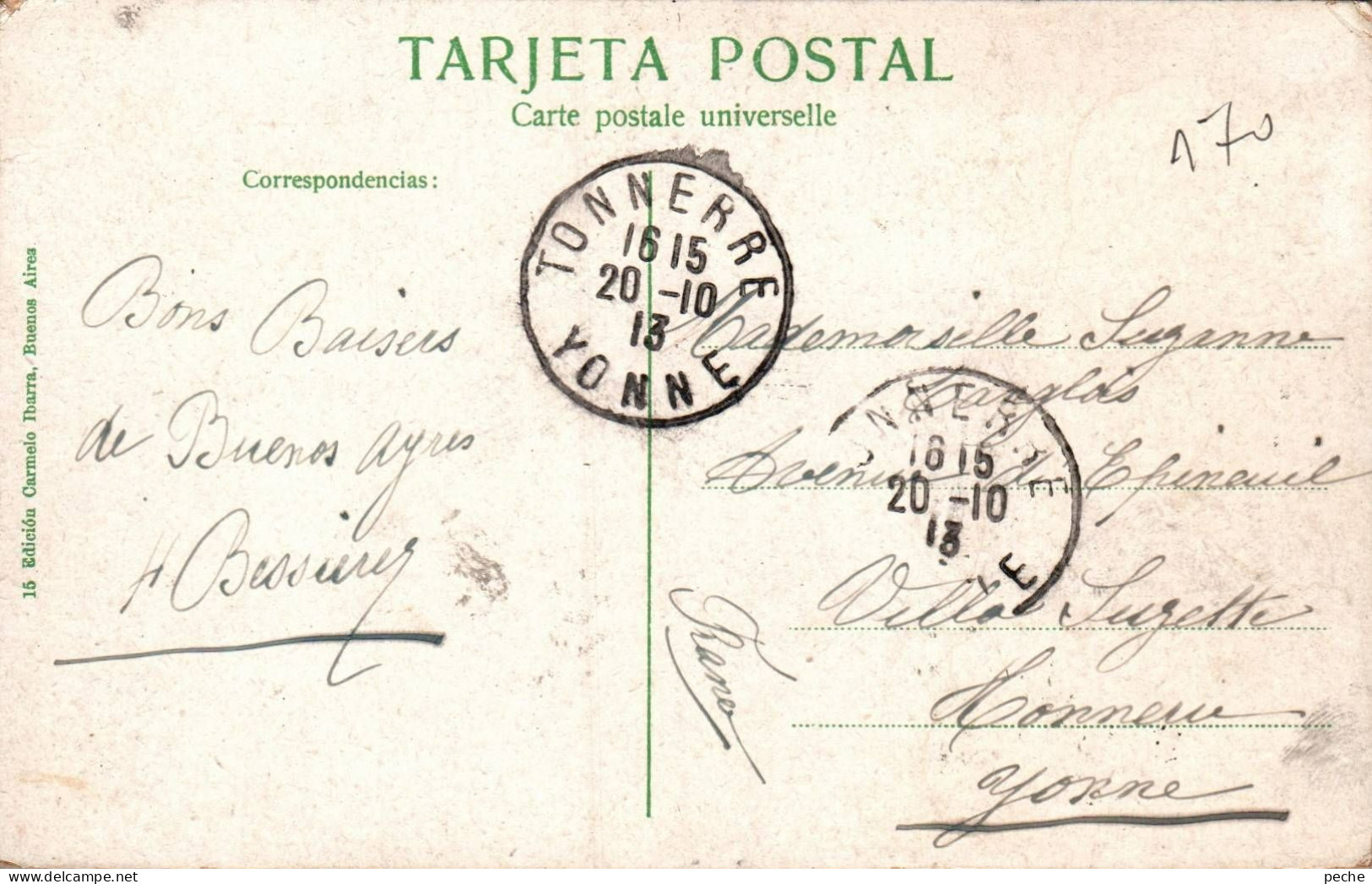 N°2247 W -cpa Un Rancho, Républica Argentina- - Argentina