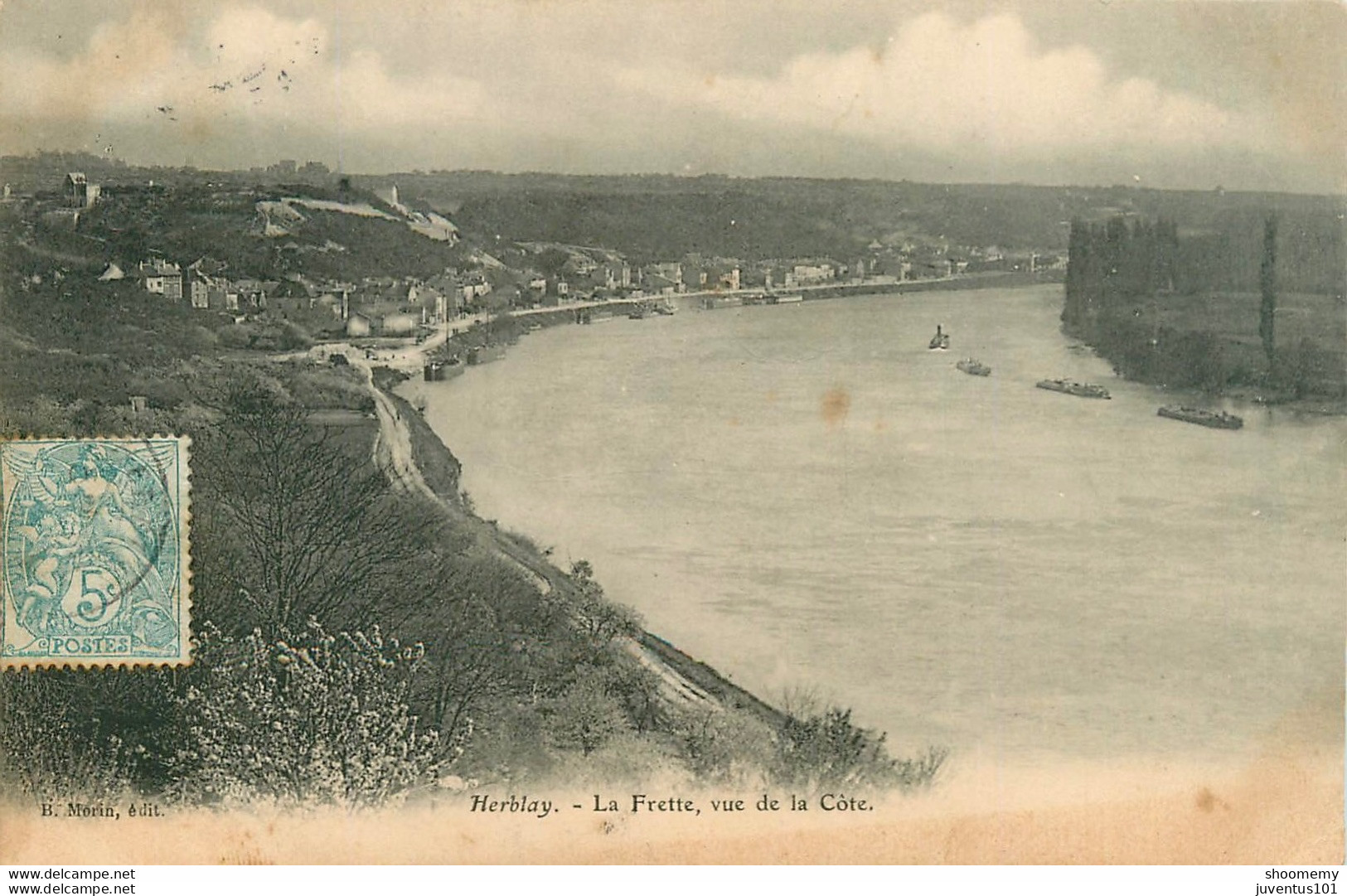 CPA Herblay-La Frette Vue De La Côte-Timbre    L1703 - Herblay