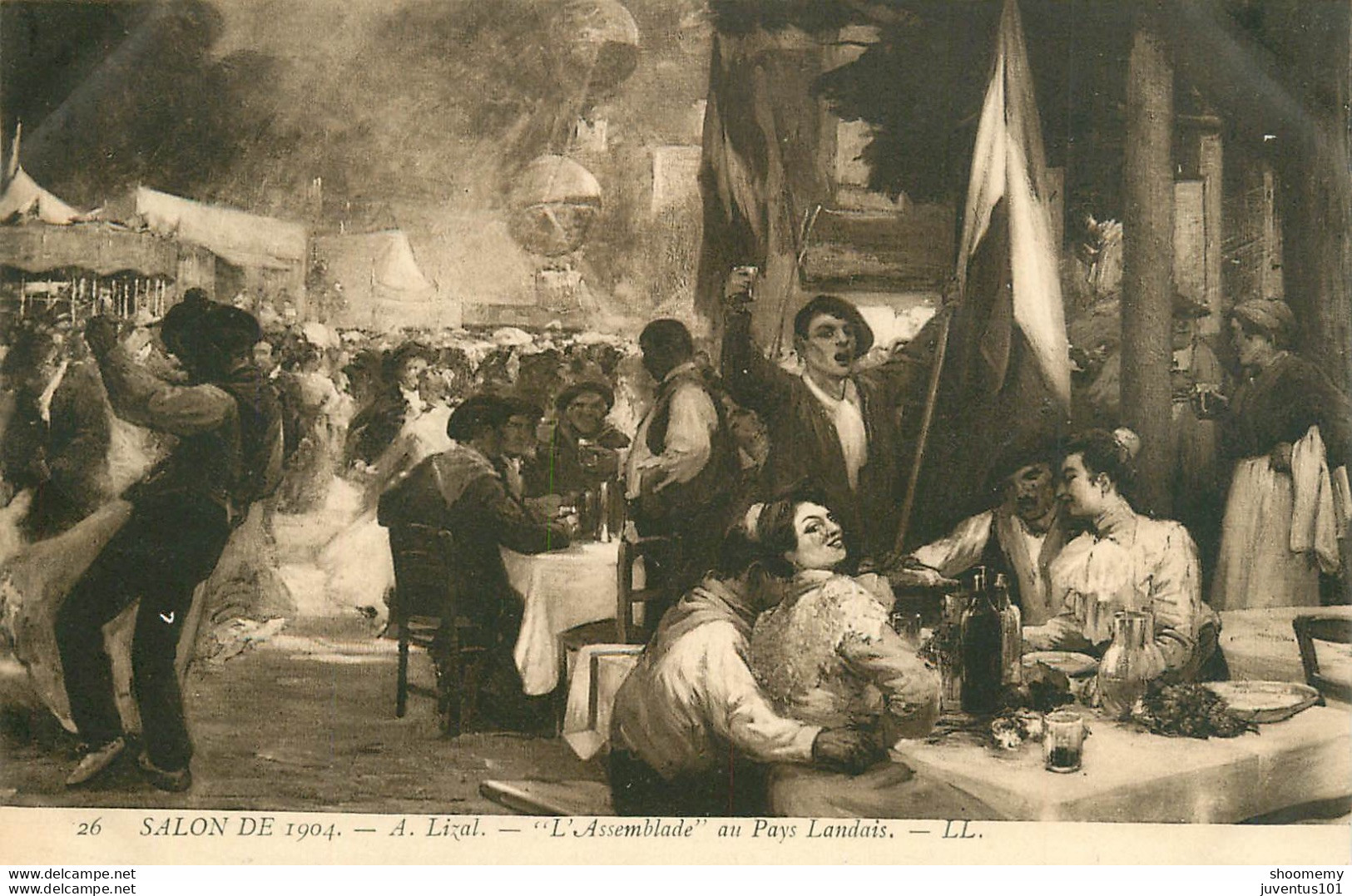 CPA Paris-Salon 1904-Lizat-L'assemblade Au Pays Landais-Timbre      L1697 - Musées