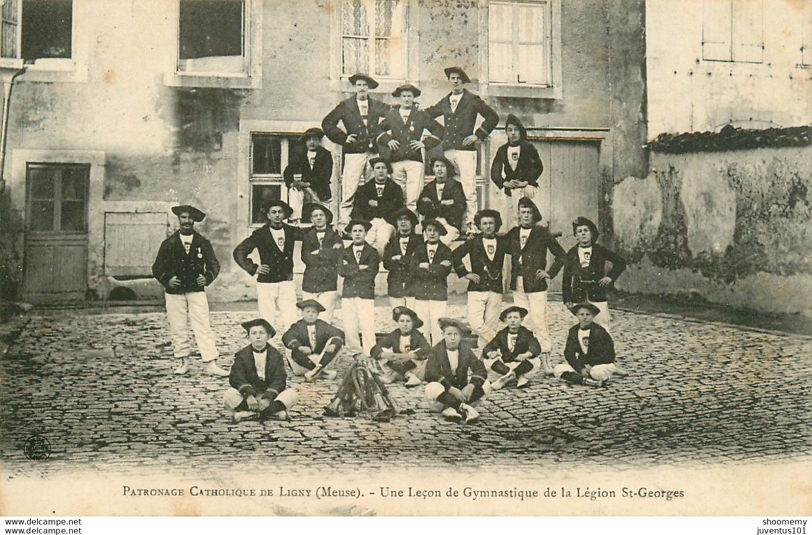 CPA Patronage Catholique De Ligny-Une Leçon De Gymnastique De La Légion St-Georges      L1692 - Ligny En Barrois