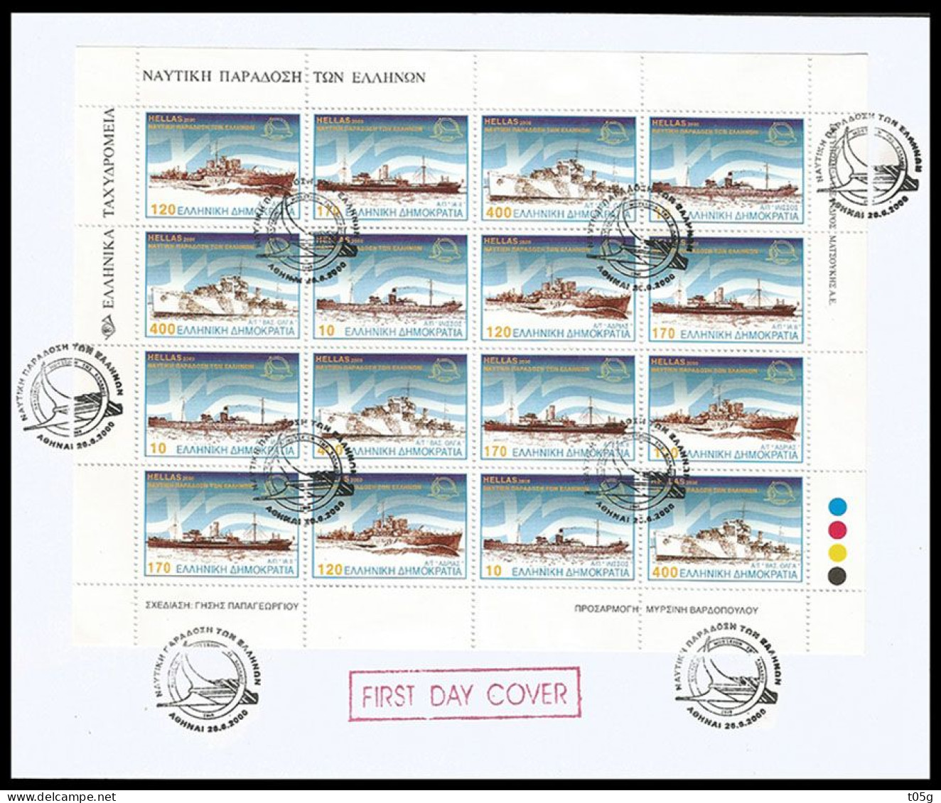 GREECE- GRECE- HELLAS -2000:  Naval Tradition Of The Greeks Sheetlet Used - Used Stamps