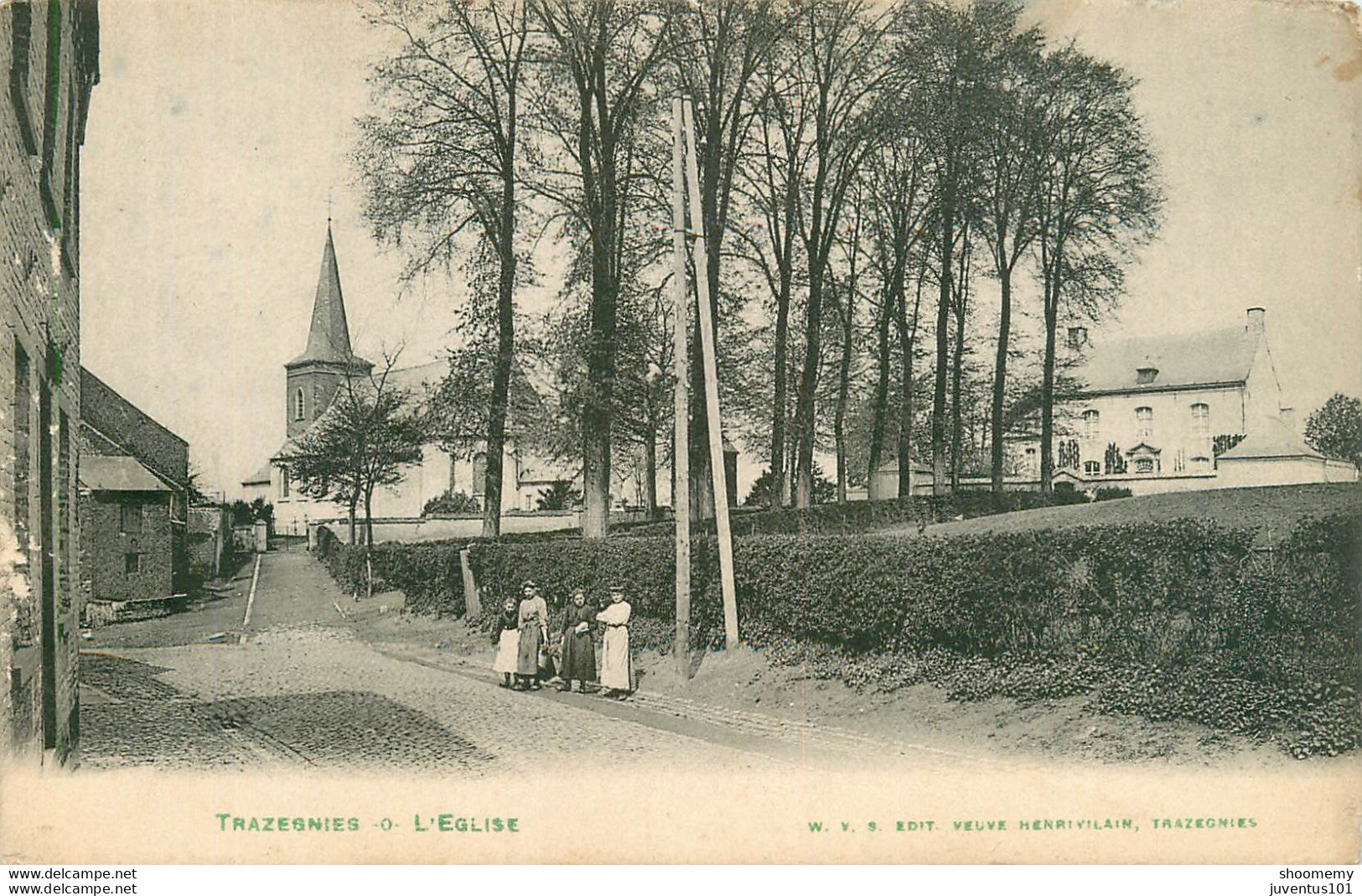CPA Trazegnies-L'église     L1816 - Other & Unclassified