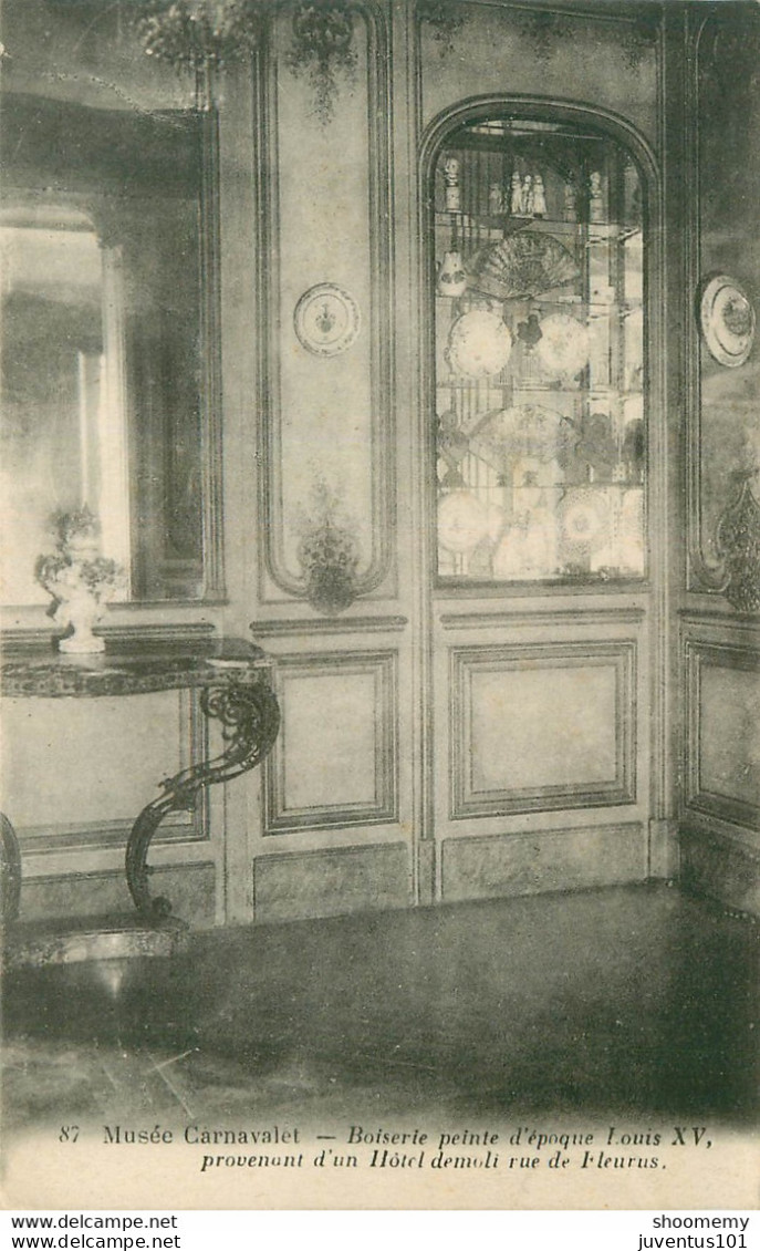 CPA Paris-Musée Carnavalet-Boiserie Peinte D'époque Louis XV     L1807 - Museos