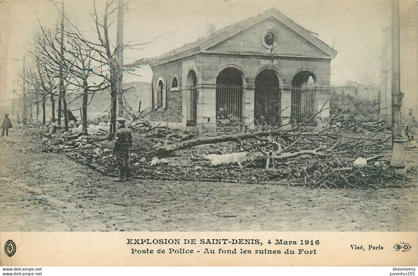 CPA Explosion De Saint Denis-Poste De Police     L1807 - Saint Denis