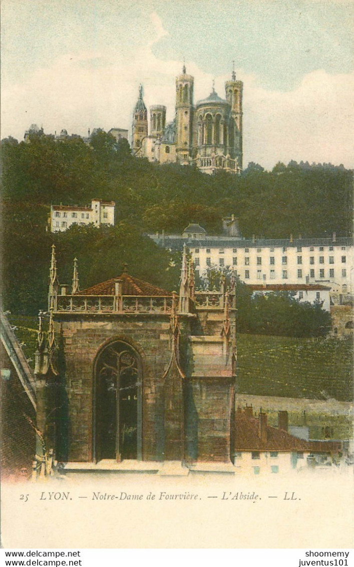 CPA Lyon-Notre Dame De Fourvière-L'abside-25-Timbre       L1796 - Autres & Non Classés