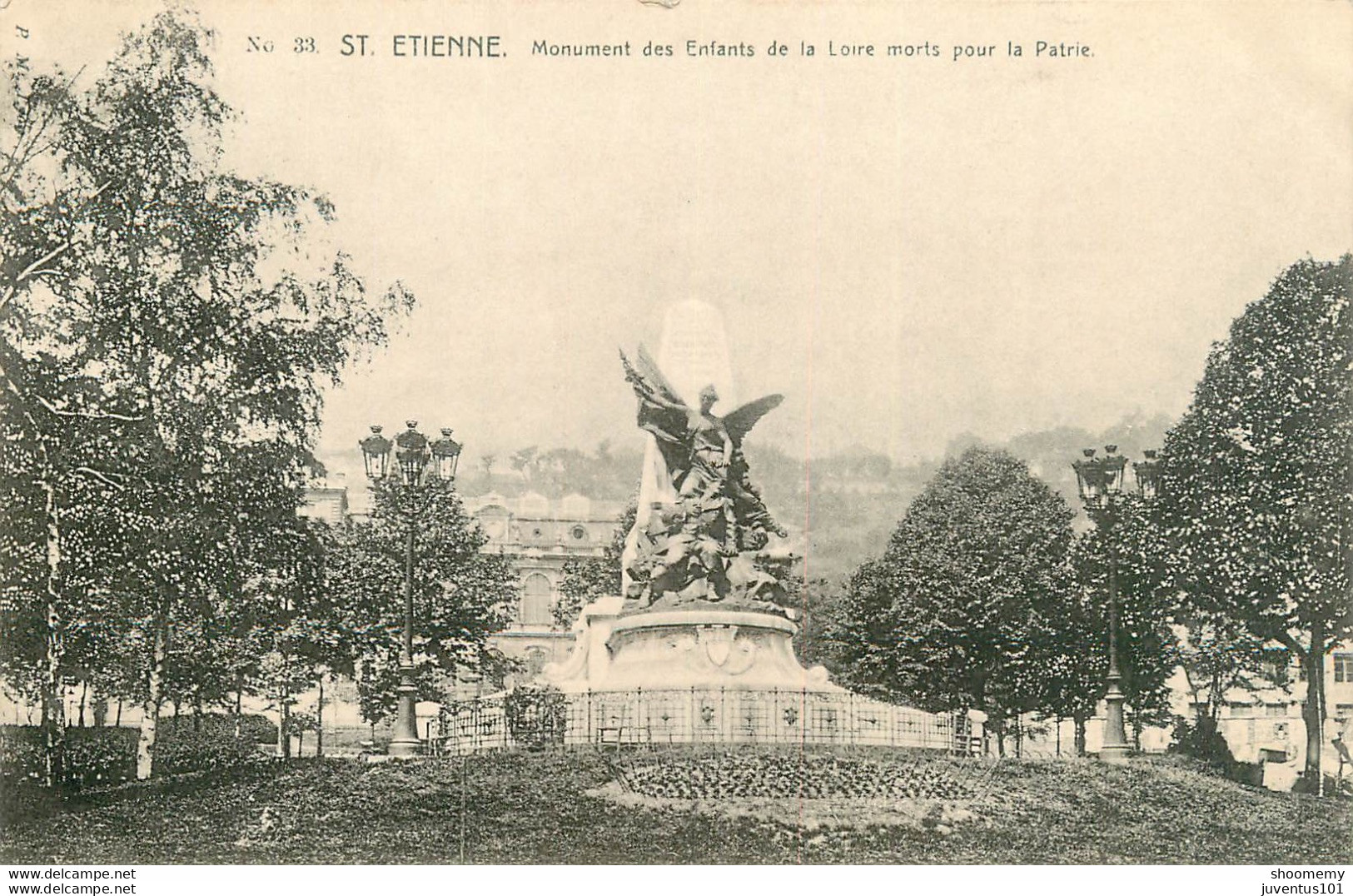 CPA St-Saint Etienne-Monument Des Enfants De La Loire-33-Timbre           L1789 - Saint Etienne
