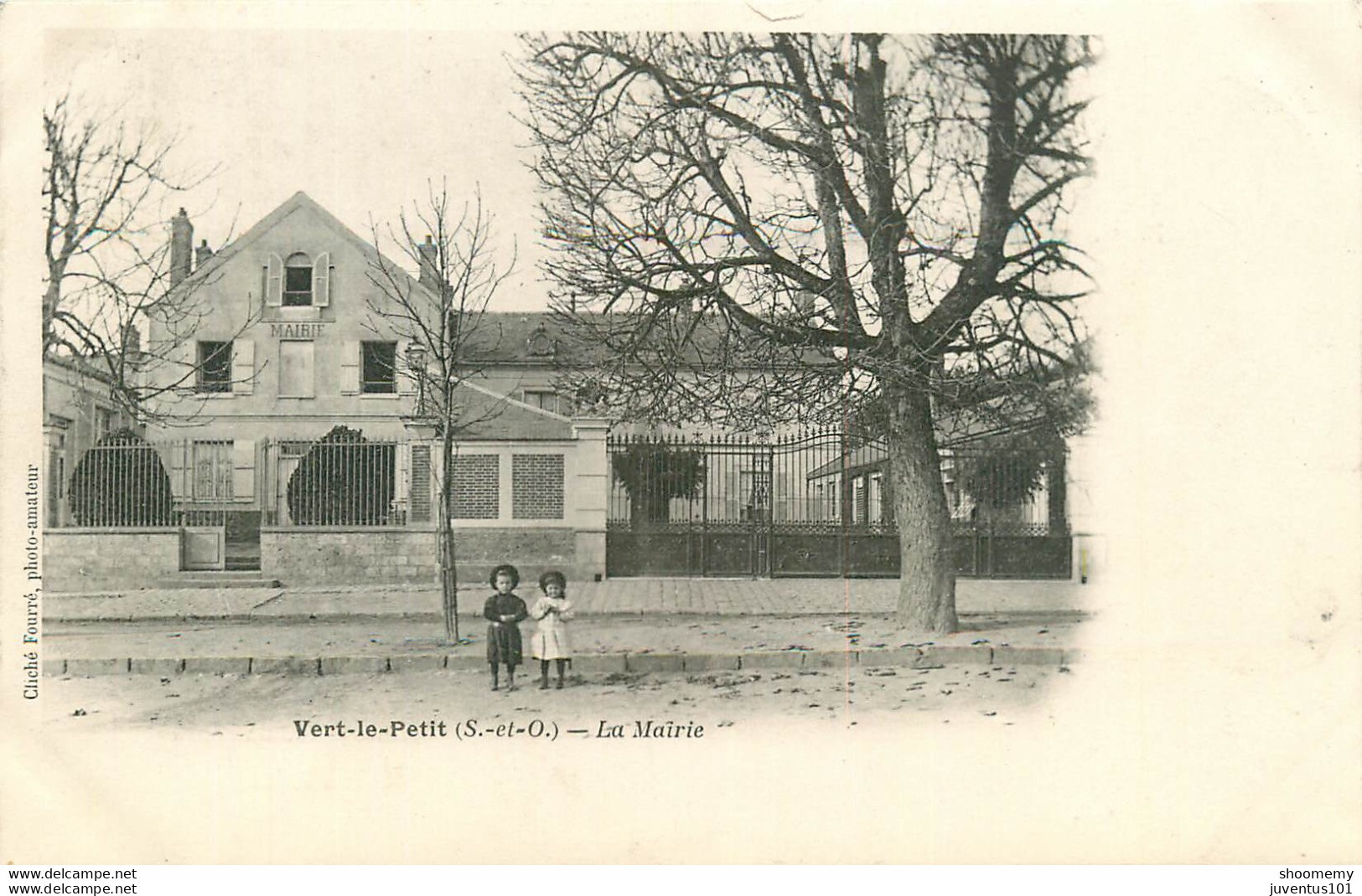 CPA Vert Le Petit-La Mairie-Timbre           L1789 - Vert-le-Petit