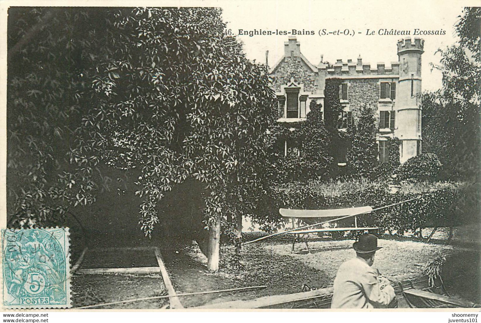 CPA Enghien Les Bains-Le Château écossais-46-Timbre           L1789 - Enghien Les Bains