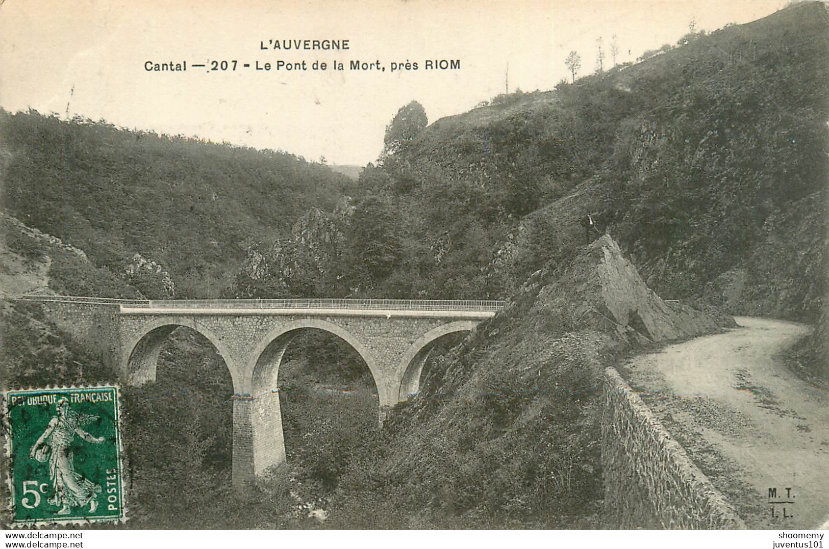 CPA Le Pont De La Mort,près Riom-207-Timbre       L1778 - Other & Unclassified
