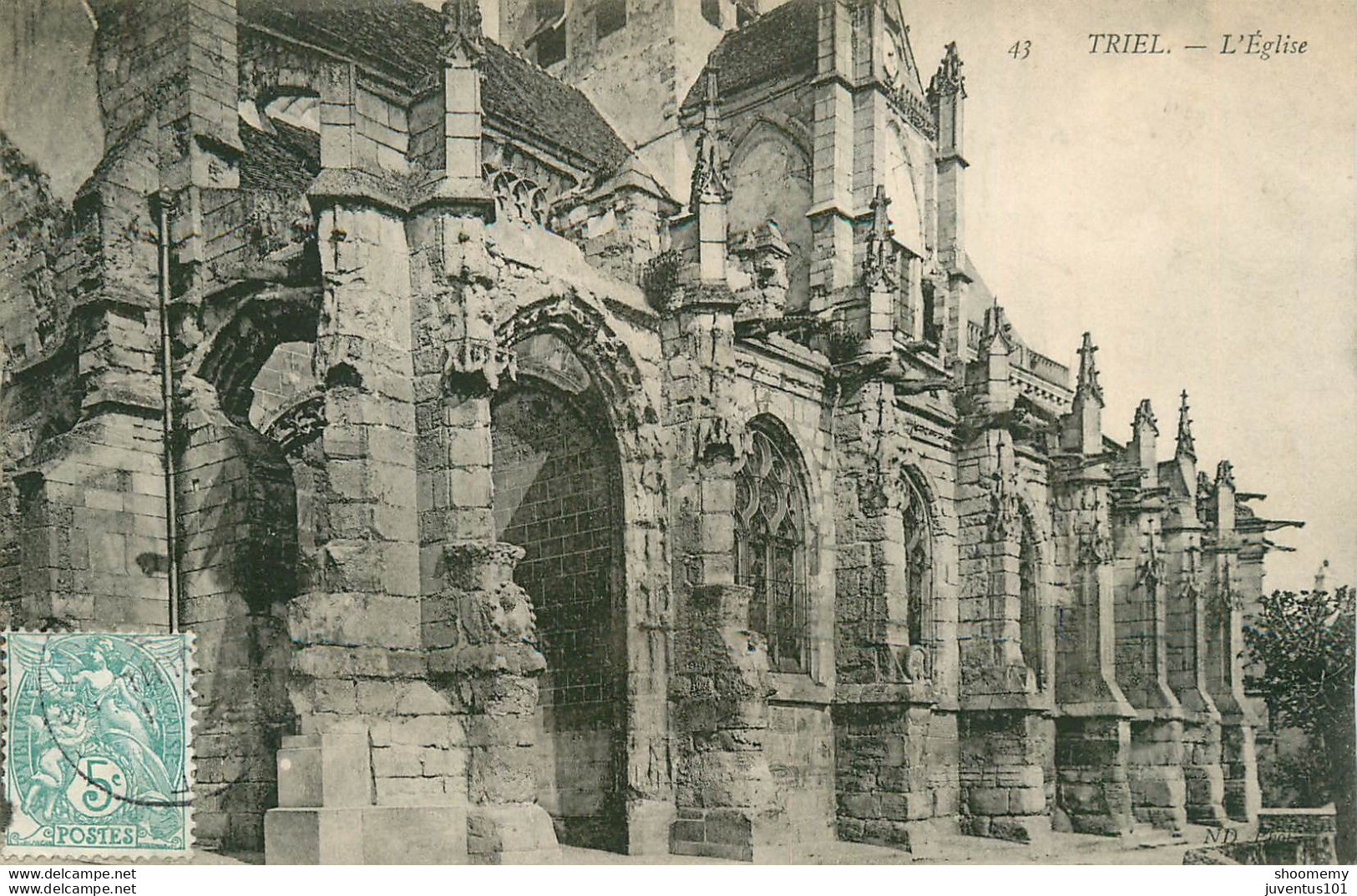 CPA Triel-L'église-43-Timbre       L1778 - Triel Sur Seine