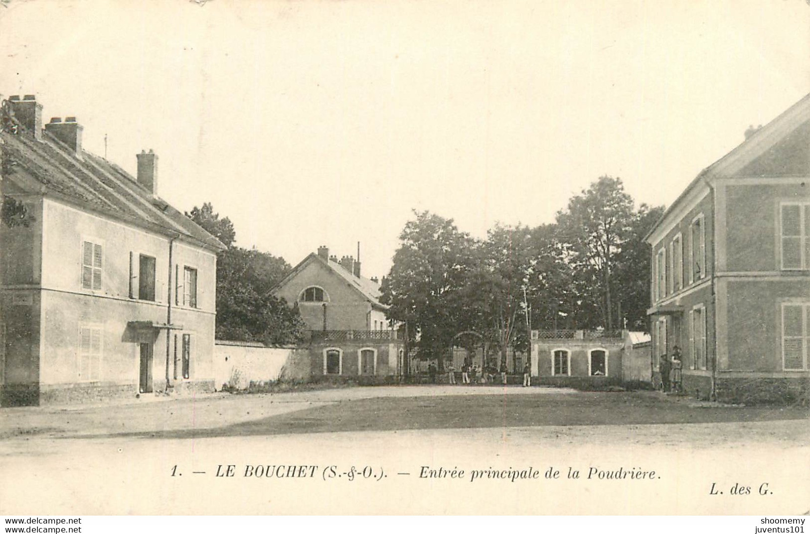 CPA Le Bouchet-Vert Le Petit-Entrée Principale De La Poudrière-1-Timbre   L1777 - Autres & Non Classés