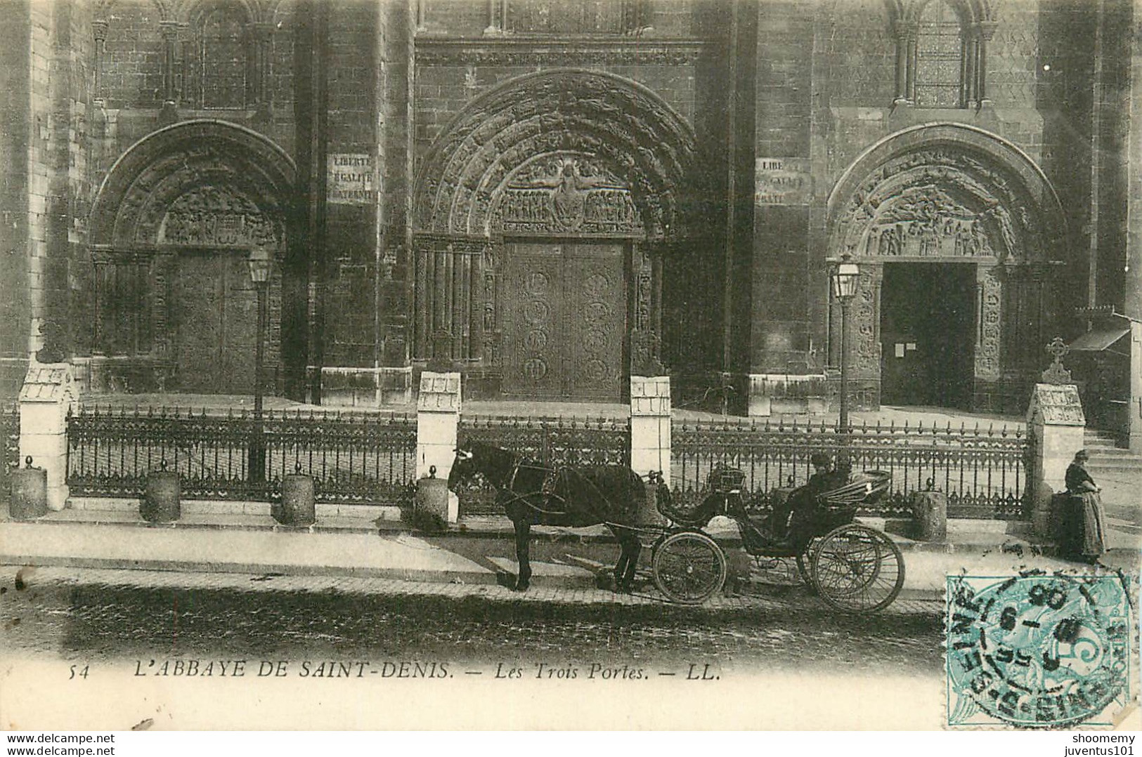 CPA Abbaye De Saint Denis-Les Trois Portes-54-Timbre       L1778 - Saint Denis