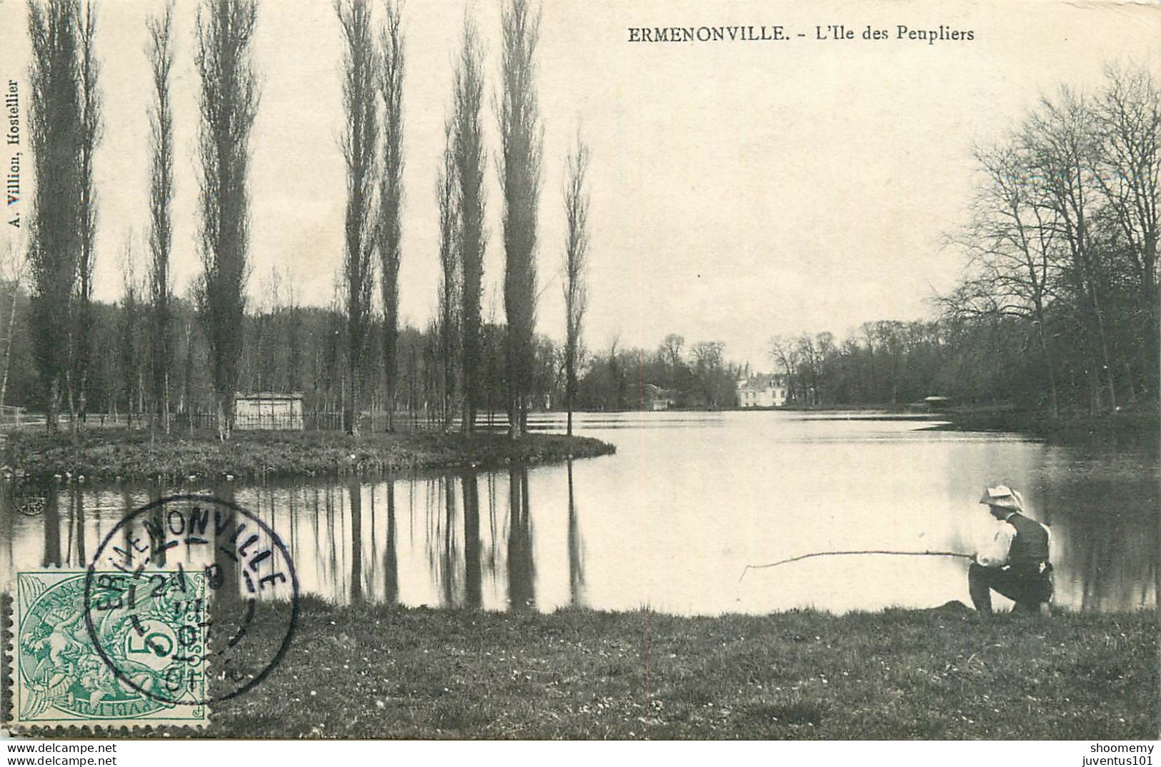 CPA Ermenonville-L'ile Des Peupliers-Timbre   L1777 - Ermenonville