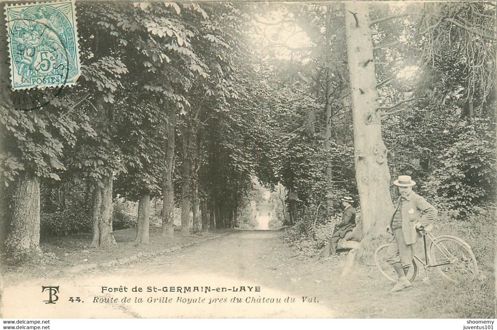 CPA Forêt De Saint Germain En Laye-Route De La Grille Royale Près Du Château De Val   L1777 - St. Germain En Laye