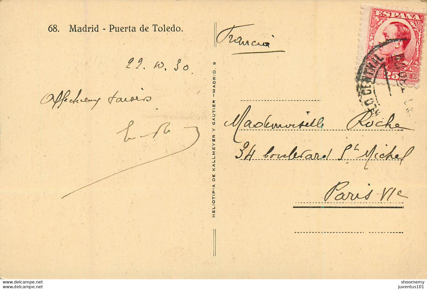 CPA Madrid-Puerta De Toledo-Timbre      L1765 - Madrid