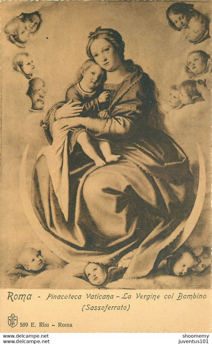 CPA Roma-Pinacoteca Vaticana-La Vergine Col Bambino      L1765 - Andere Monumenten & Gebouwen