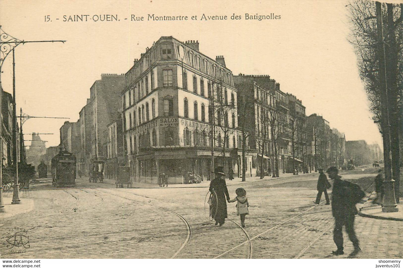 CPA Saint Ouen-Rue Montmartre Et Avenue Des Batignolles-15     L1989 - Saint Ouen