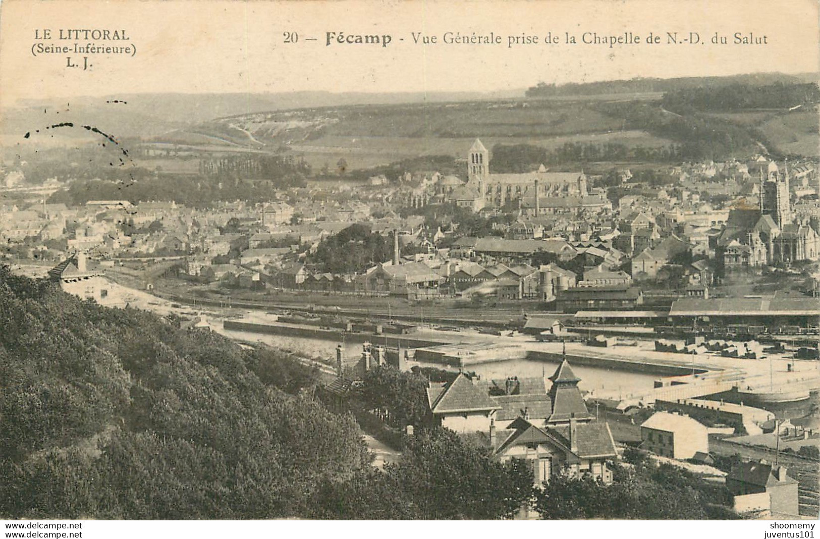 CPA Fécamp-Vue Générale Prise De La Chapelle-20   L1962 - Fécamp