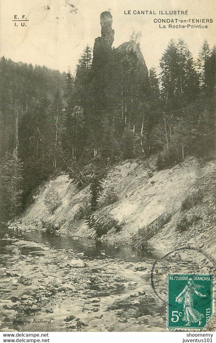 CPA Condat En Feniers-La Roche Pointue-Timbre      L1948 - Condat