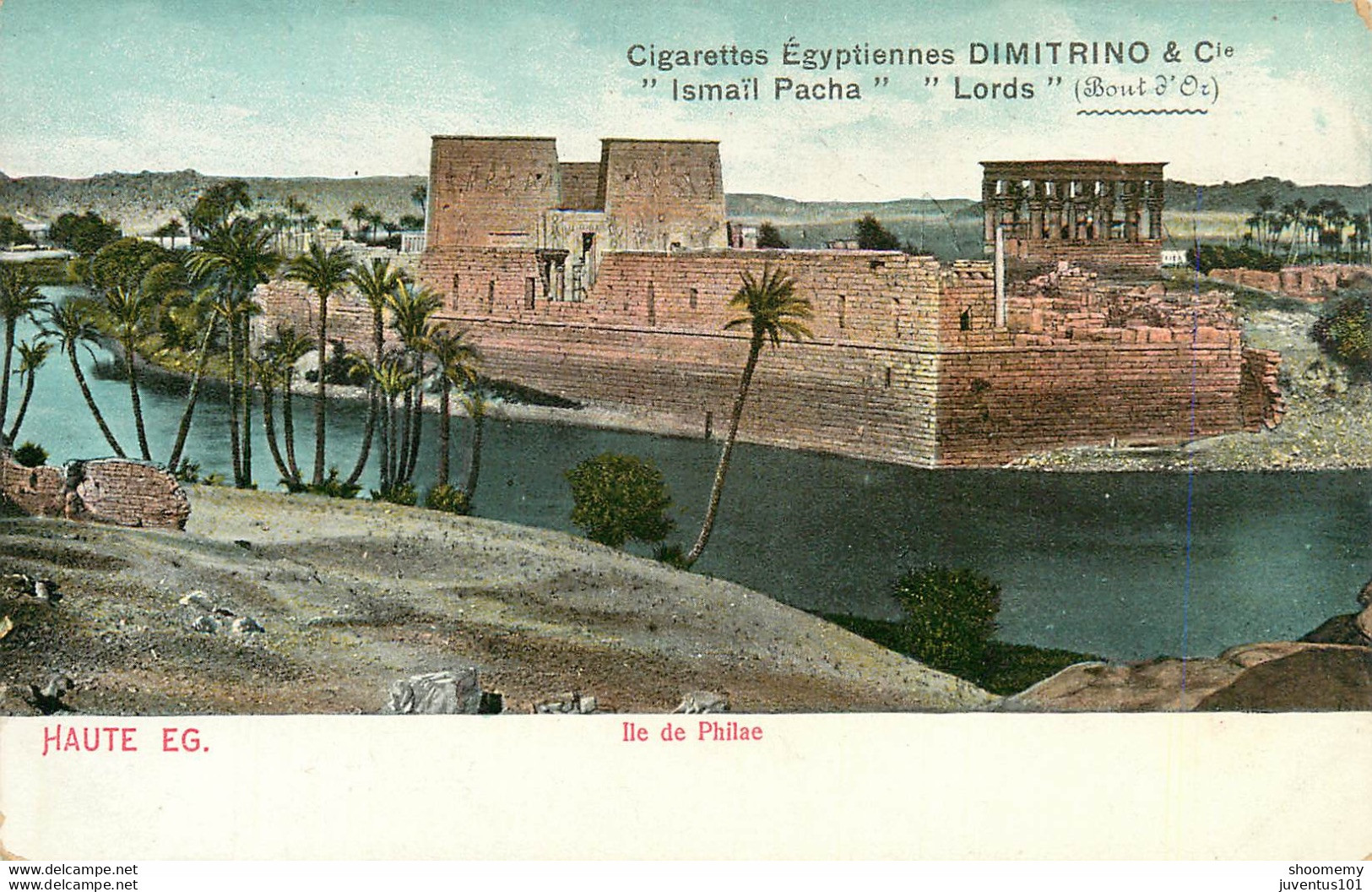 CPA Ile De Philae-Cigarettes égyptiennes Dimitrino Ismaïl Pacha Lords       L1947 - Autres & Non Classés